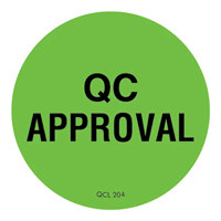 QC APPROVAL Labels