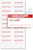 Shelf Life: Exp Date - Red