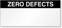 Zero Defects Calibration Label