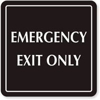 Emergency Exit Sign
