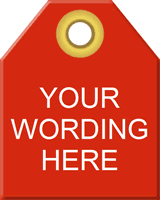 2 in. x 2 1/2 in. Grommeted  Engraved Plastic Valve Tag