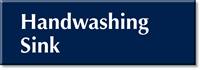 Hand Washing Sink Sign