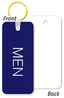 MEN Bathroom Keychain 1 3/4 in. x 4 in.