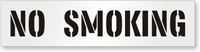 NO SMOKING Wall Stencil