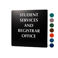 12x12 Custom Braille Sign