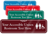 Accessible Unisex Restroom Symbol Sign