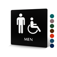 Restroom Accessible Men Sign