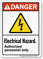 Electrical Hazard Authorized Personnel Only