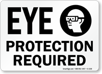 Eye Protection Required Sign