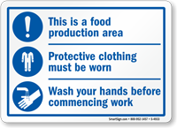Protective Clothing Must Be Worn Sign