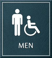 Men Bathroom Men/Handicapped Sign