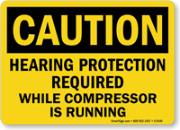 Hearing Protection Required Sign