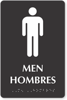 Tactile Touch Braille Bilingual Sign for Men