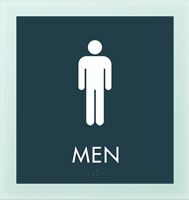 Men w/M Symbol Sign