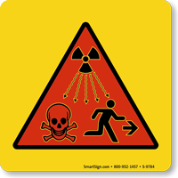 Radiation Waves Dangers Warning Sign Symbol