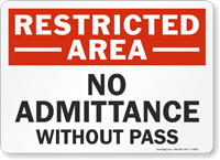 Restricted Area: