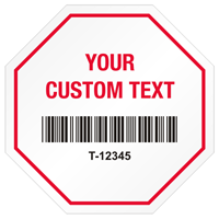 Stop Shaped Tamper Seals  Text