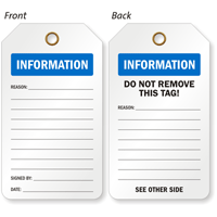 Information Inspection and Status Record Tag
