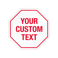 Stop Shaped Tamper Seals  Text