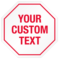 Stop Shaped Tamper Seals  Barcodes