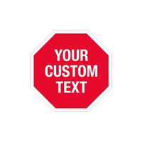 Stop Shaped Tamper Seals  Text