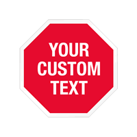 Stop Shaped Tamper Seals  Text