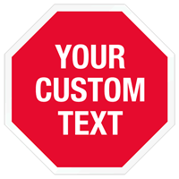 Stop Shaped Tamper Seals  Text