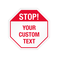 Stop Shaped Tamper Seals  Text