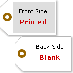 Single Sided Horizontal Warehouse Tag, (7.25" x 3.625")