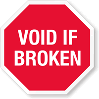 Destructible Tamper Seals