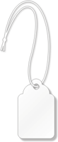 White Merchandise Tag (with strings)