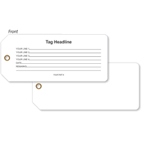 Plastic Custom Tag