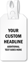 Customizable Self Locking Plastic Tag With Tail