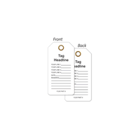 Personalized Form Style Plastic Tag