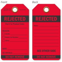 Rejected Do Not Remove QA Approved Tag