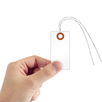 White Tyvek Shipping Tags (with pre attached wires)