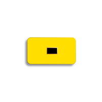 Character Black on Yellow " " For Vertical Mounting Holder