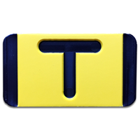 Vertical Mounting  Character Black on Yellow "T"