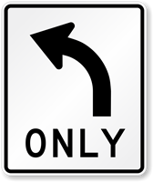 Lane Use Control Sign Symbol