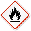 GHS Flammable Hazard ISO Sign