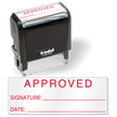 Approved Signature Inspection QC Self Inking Stamp