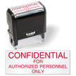 Confidential For Authorized Personnel Stamp Self Inked