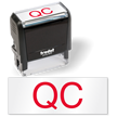 QC Quality Control Self Inking Stamp