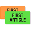 First Article Fluorescent Label