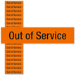 Out of Service Voltage Marker Labels Small, 1 Card/Pack