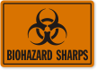 Biohazard Sharps Label