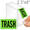 Trash Shipping Packaging Label Dispenser