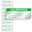 Calibration: ID#/By/Date/Due - Green