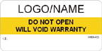 Do Not Open, Will Void Warranty Label