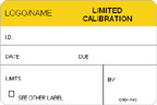Limited Calibration Label [add name or logo]
